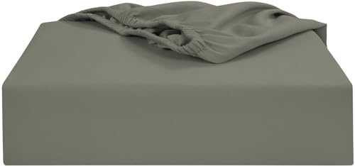 Soroor Bedding & Linen, Microfiber Super King Size Fitted Sheets, Grey Deep Pocket 12 inch Bed Sheets, Soft Fabric & Elastic Hem Bed Sheet | 180 x 200 x 30 cm Super King Fitted Sheet