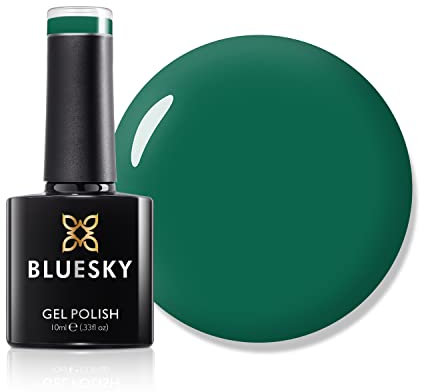 Bluesky Gel Polish, AW22, Green Unity - AW2216, Green, Turquiose, Long lasting, Chip Resistant, 10 ml (Requires Drying Under UV LED Lamp)