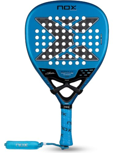 Nox Edu Alonso EA10 Ventus Attack 12K Xtrem padelracket, blå/svart
