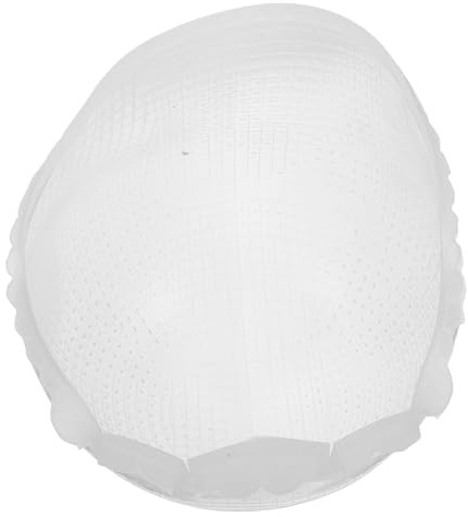 HOMSFOU Gorra para Teñir el Cabello de Silicona Flexible con Agujeros Cruzados, Reutilizable y Ajustable, Tapa para Mechas y Resaltar, Uso Profesional y Doméstico, Color Semitransparente