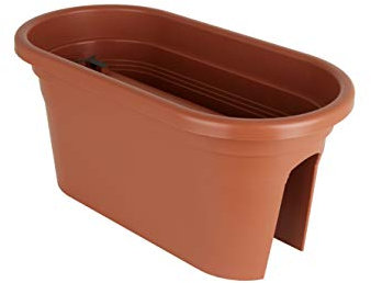 ARTEVASI JARDINIÈRE Venezia Balcon 60CM TERRECUITE, Terracotta