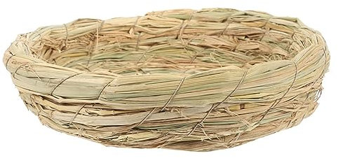 FRCOLOR Handgewebtes Vogelnest Vogelhaus- Aus Natürlichem Stroh Einfache Montage Brutstätte für Vögel Atmungsaktives Nest Vogelhaus-Ornament Aus Seegras