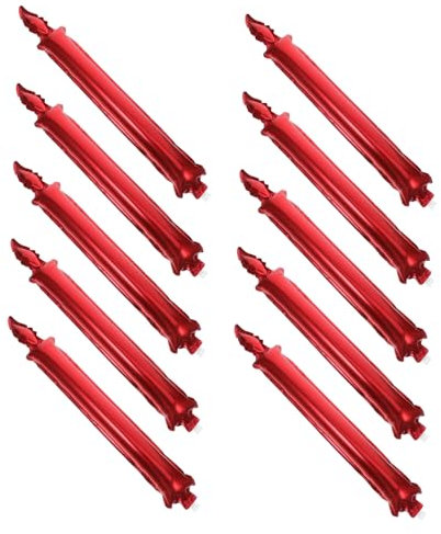 Amosfun 10pcs Cheerleading Noisemakers for Boys and Girls Inflatable Basketball Cheer Sticks Pvc Material Party Decorations