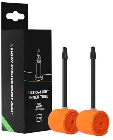 Cyberwork 2 PCS Cámara de Aire TPU para Bicicleta de Carretera, 700 x 18-32c, Válvula Francesa 45/65/85 mm, Resistente a la Oxidación, Altas Temperaturas y Pinchazos, Portátil de 28 Gramos (45mm)