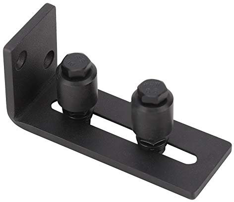 KSTE En acier au carbone réglable coulissante Guide sol for accessoires Quincaillerie de porte Grange (rouleau double)