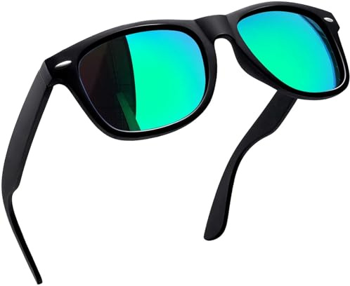 Joopin Fashion Square Solglasögon Dam Herr Polariserade UV400 | Retro Rektangulära Polarized Sunglasses for Men and Women för Utomhus Vandring Fiske Golf
