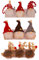 PRETYZOOM Lot de 9 Mini Pinces à Linge en Bois Tomte GNOME en Bois pour décoration Murale de Noël