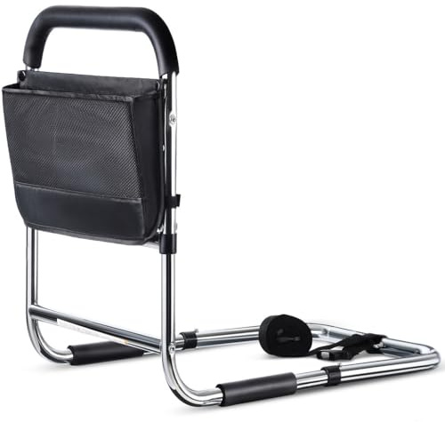 Medical king Bed Assist Rail Without Legs Bed Assist Rails for Seniors ASTM Approved Bed Assist bar with Storage Pocket Easy to get in or Out of Bed Safely with Floor Support
