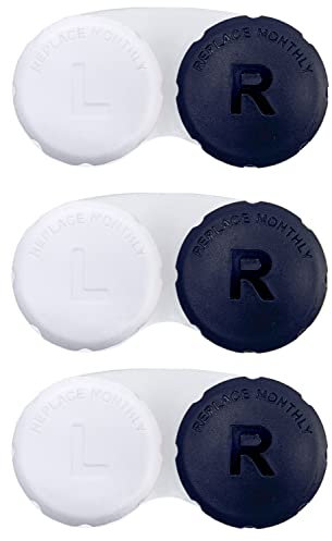 RHUI Contact Lens Case for Travel, Daliy Use-Black