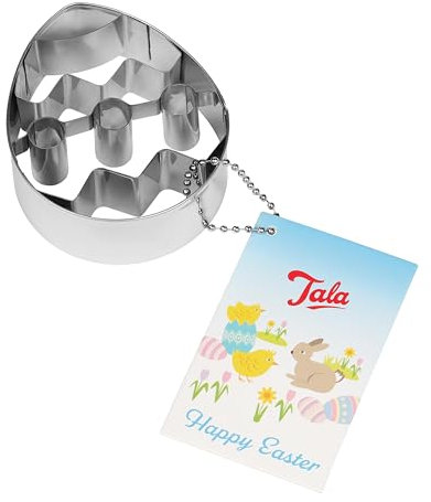 Tala Easter Egg Cutter, Stainless-Steel Cookie Cutter and Ideal for Homemade Cookies, Biscuits and Pastry Goods, Perfect for Decorating and Gifting