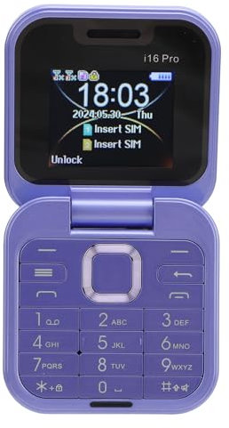 Téléphone Portable à Rabat 2G pour Personnes âgées, 2 Cartes SIM, Petit écran, Téléphone Portable Pliable avec Lampe de Poche LED, Caméra Arrière, Radio FM pour étudiants et