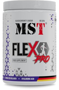 Flex Pro Poudre 945 g – 90 portions | Glucosamine Chondroïtine MSM hautement dosée avec de l'acide hyaluronique | Poudre hydrolysée de collagène | Vitamine C | Vitamine D3 | Zinc avec calcium | MST®