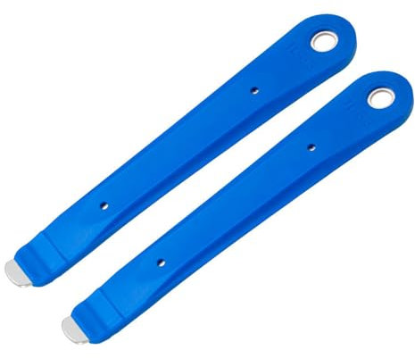 RIVDEE 2 Stück Reifenheber fur Fahrrad Reifenwechsel Montierhebel Reifenzange Fahrrad Werkzeug,Fahrradreifen Heber Fahrradreifen Montagewerkzeug Wechseln Reparatur Werkzeug,Blau