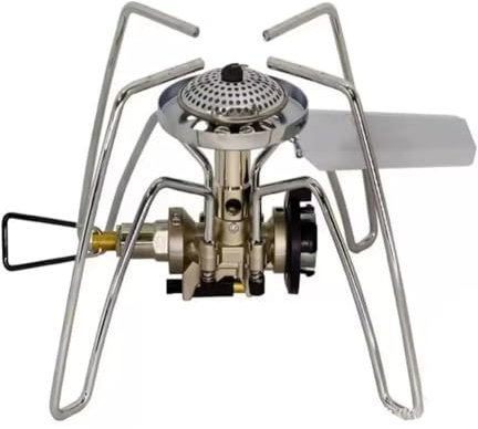 Fangxuee Fornello A Gas da Ultraleggero per Esterni Spider Split Gas Burner Fornello da Cucina Bruciatore Singolo Fornello A Cassetta Monoblocco
