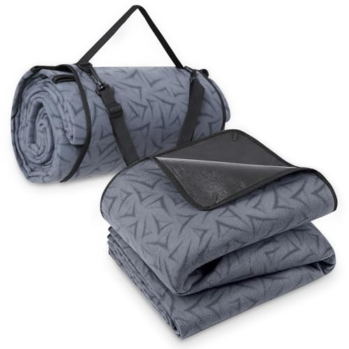 REDCAMP Luxury Groundsheet - Deluxe Tent Carpet with Ultra-Soft Woven Nylon & 3mm Foam Layer, Waterproof Non-Slip Base for Outdoor, Picnic, Home Use, with Carry Bag