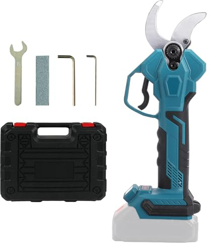 Batteridriven grensax för Makita 18 V, uppladdningsbar trädsax, elektrisk trädgårdssax med LCD-display, 40 mm skärdiameter för beskärning av träd, fruktträd blommor (inget batteri och laddare)