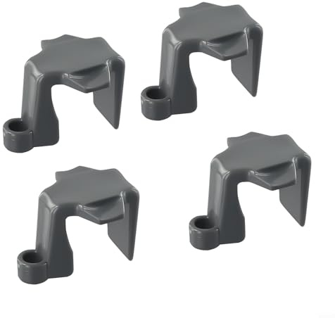 Gdfnmogo Confezione da 4 clip per parafanghi quadrati Pontoon Boat – Ganci per tubi da 3,2 cm e 2,5 cm, adatti per corde da 3/8, supporti paraurti in plastica ABS