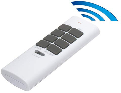 solidBASIC - Set di prese radio con telecomando a 4 canali Plug & Play – bianco