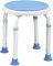 LZQ Duschhocker Duschstuhl Höhenverstellbar 36-51 cm und 360° Drehbar Badhocker Duschhilfe Anti-Rutsch Badsitz aus Alu und Kunststoff für Alter, Schwangere
