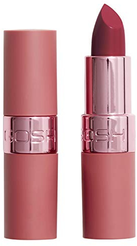 GOSH Lipstick Luxury Rose with Light Sheen I Intense Nude Shades for Natural Lips I Highly Pigmented, Moisturising Lip Stick for Soft Lips I Long-Lasting, Fragrance-Free & 100% Vegan I 005 Seduce