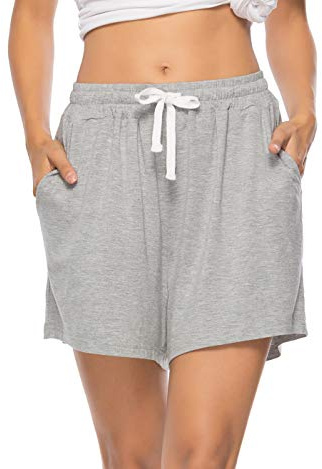 Vlazom Pantalon Pijama Mujer,Pantalones Cortos Mujer Algodón,Partes de Abajo de Pijamas para Mujer