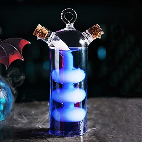 TOPIUNS Personalisierte Cocktailgläser, 2-in-1, ausgefallenes cooles Cocktail-Mixgetränk, Martini-Glas, kreatives Bar-Weinglas, Geschenk für Frauen, Party (Spirale)