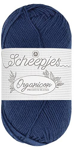 Scheepjes - Scheepjes 251 Ägäisch Blau Organicon Garn - 1x50g