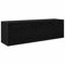 vidaXL Bad-Wandschrank Schwarz 100x25x30 cm Holzwerkstoff, Bad-Hängeschrank, Hängeschrank Badezimmer, Wand-Badschrank, Hängeschrank Bad