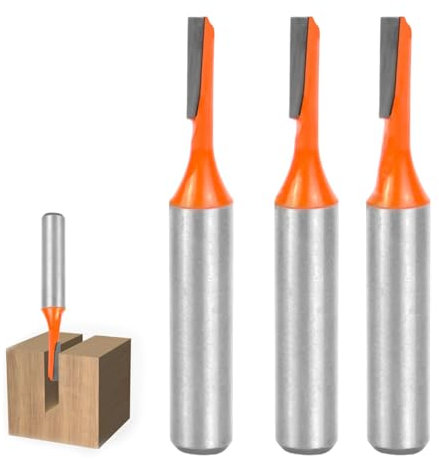 VZXZXE 3 Stück Fräser für Oberfräse Holz Fräser Router Bit Bündigfräser Fräser Set bündigfräser kugellager oben oberfräse zubehör fräser holz für Holz Fräser Schneiden Nutfräsen