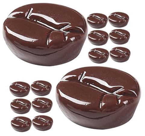 ibasenice 25pcs Simulated Coffee Beans Artificial Beans Decor Resin Diy Accessory for Home House Decoration