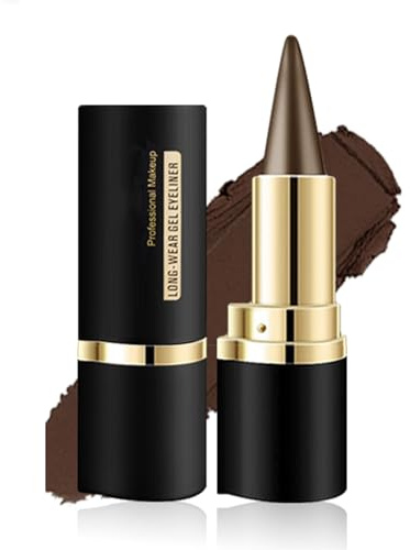 Braun Gel-Eyeliner, Braun Eyeliner Wasserfest Stift Wischfester Schnell trocknender Für Frauen Augen Make-up