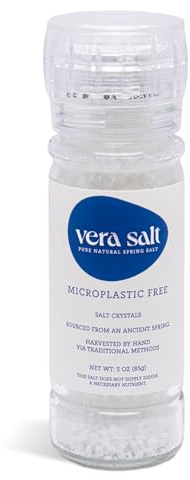 Vera Salt Spring Salt Ceramic Grinder (85g), 100% Microplastic Free