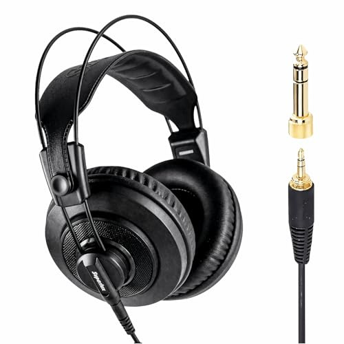 Superlux HD668BMKII Professional Studio Monitoring Headphones – Neutral Balanced Sound, Enhanced Diaphragm, Semi-Open Design, 3.5 mm Twist-Lock Cable, Comfortable Fit