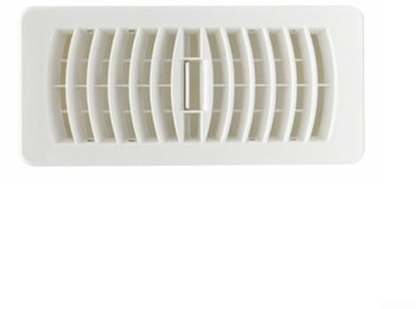 Griglia di scarico a pavimento per bagno, cucina, HVAC, regolabile, in plastica, prese d'aria per interni con riduzione del rumore, 7,6 x 25,4 cm (10,2 x 25,4 cm)