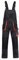 Kastor Arbeitshosen Männer Latzhose Herren Arbeitshose - Arbeitslatzhose Herren mit Elastischer Bund, Knieverstärkung, Latztasche, Verstellbare Träger, Handytasche, Hammerschlaufe Grau/Orange EU64