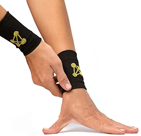 CopperJoint Compression Wrist Sleeve – Copper Hand Brace, Copper Wrist Compression Sleeve, Weight Lifting Wrist Support Brace, Hand Support for Sore Muscles, Yoga, Bowling, Sports - 1 Pair Medium