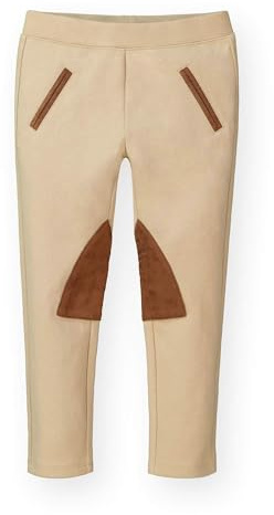 Hope & Henry Girls' Ponte Riding Pants, 8, Khaki
