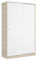 DEKIT GRUPO RIMOBEL Armario 2 Puertas correderas, Natural Y Blanco Brillo, 120x204x50cm