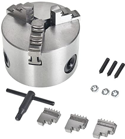 kimllier K11-80 3-Backen, selbstzentrierendes Drehfutter, 80 mm Durchmesser, passend für CNC-Bohrmaschinen, Holzdrehmaschinen