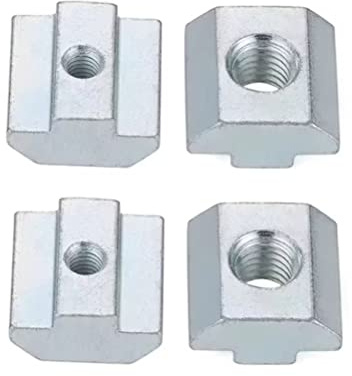 FEEIMOL Dadi a T Scorrevoli Dado Scorrevole con Scanalatura a T Scorrevole in Acciaio al Carbonio per Alluminio Profilo (20 Serie) M6, 40pcs