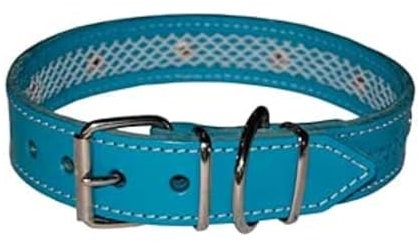TUYNEC - Hundehalsband Leder mit Schutznetz für Flohhalsband Hunde, Hundehalsband das schützt und die Lebensdauer des Zeckenhalsbands für Hunde verlänger