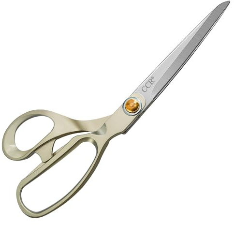 CCR Schneiderschere Stoffschere Profi-Scharf Heavy Duty Nähschere 24cm aus Edelstahl – Schere zum Schneiden von Stoff, Kleidung, Textilien, Leder, Jeans, Nähen & Ändern