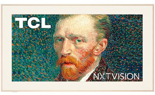 TCL 65 Inch Class NXTVISION Series Picture Frame Canvas Art TV | 65A300W, 2024 Model | QLED 4K HDR Smart Google TV | 120HZ Dolby Atmos Audio | Voice Remote Alexa Google Apple Streaming Television