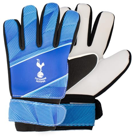 Hy-Pro Officially Licensed Tottenham FC Goalkeeper Gloves - Junior, Fuse Design, Spurs, Goalie, with Strong Palm Girp for High Performance, Boys and Girls
