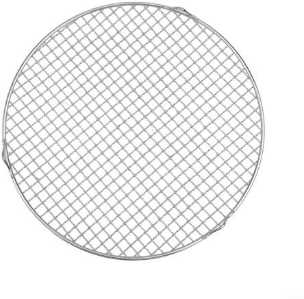 ZWEquipint Griglia di raffreddamento rotonda in acciaio inox 201, professionale, con 3 gambe stabili, per torte, biscotti, pizza, utensili da cucina (35 cm)