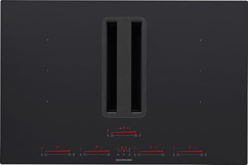 7170.8.733.02 - Piano cottura induzione 4 fuochi, con cappa, colore nero