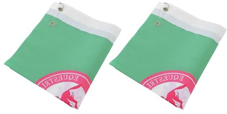 Generic Bandiera di Allenamento Equestre, Indossare Prove 2 Pcs Luminose Bandiere in Fibra Angolare per Corse di Cavalli (GREEN)