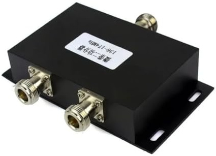 Tuidzljd MA-Splitter VHF Splitter Antenna VHF Bidirezionale Divisore di Potenza 136-174 MHz Divisore di Potenza Splitter N-Type Connettori Femmina A