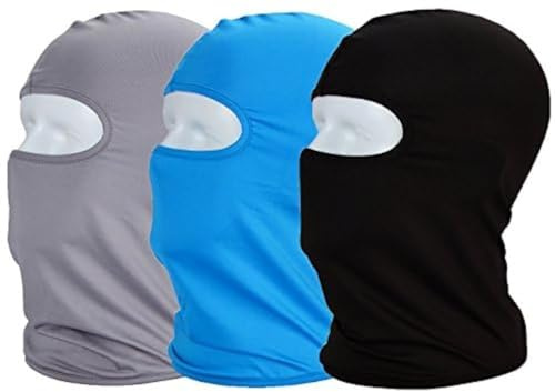 MAYOUTH Balaclava Ski Face Mask for Men Sun Uv Protection Windproof Neck Gaiter Face Cover Face Mask Under Motorcycle Helmet Cycling Outdoor Sports 3-Pack