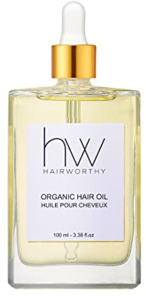 Hairworthy Hairrepair – 100% Organica E Naturale Con Olio Di Argan, Cocco, Jojoba, Mandorle E Vitamina E Per Capelli Danneggiati – Esperimenta Capelli Piú Sani, Soffici E Brillanti.